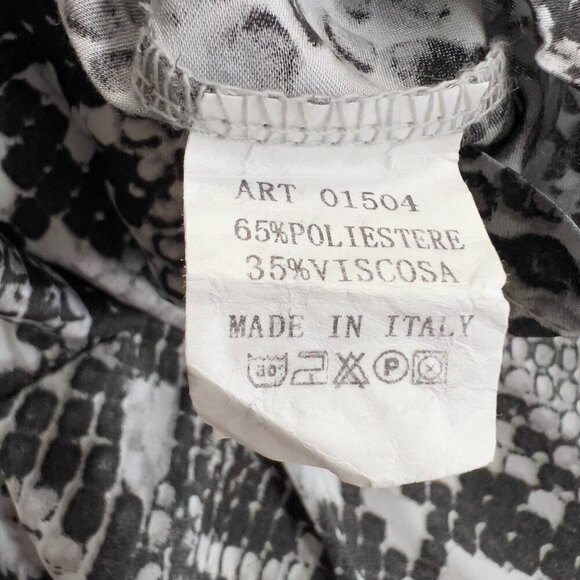 Sofia Collection Natalia Snakeskin Print Long Sleeve Romper - Picture 9 of 11